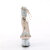 Pleaser SKY-327RSI Platform Sandalettes Rhinestones Silver Beige EU-35 / US-5