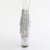 Pleaser SPECTATOR-1017RSF Platform Sandalettes Clear Rhinestones Silver EU-38 / US-8