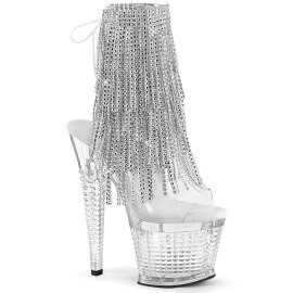 Pleaser SPECTATOR-1017RSF Platform Sandalettes Clear...
