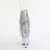 Pleaser SPECTATOR-1017RSF Platform Sandalettes Clear Rhinestones Silver EU-39 / US-9