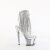 Pleaser SPECTATOR-1017RSF Platform Sandalettes Chrome Clear Rhinestones Silver EU-38 / US-8