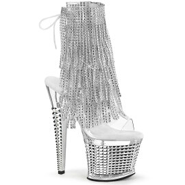 Pleaser SPECTATOR-1017RSF Platform Sandalettes Chrome...