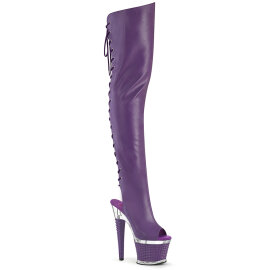 Pleaser SPECTATOR-3030 Platform Overknee Boots Faux...