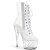 Pleaser STARDUST-1021C-7 Platform Ankle Boots Clear Rhinestones Transparent EU-35 / US-5