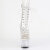 Pleaser STARDUST-1021C-7 Platform Ankle Boots Clear Rhinestones Transparent EU-35 / US-5