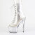 Pleaser STARDUST-1021C-7 Platform Ankle Boots Clear Rhinestones Transparent EU-35 / US-5