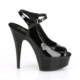 Pleaser DELIGHT-655 Black Patent/Black EU-36 / US-6