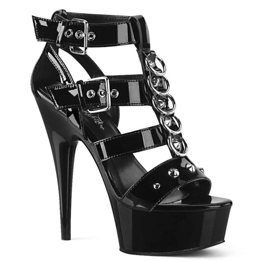 Pleaser DELIGHT-658 Black Patent/Black EU-35 / US-5