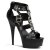Pleaser DELIGHT-658 Black Faux Leather/Black EU-35 / US-5