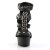 Pleaser DELIGHT-658 Black Faux Leather/Black EU-35 / US-5