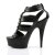 Pleaser DELIGHT-658 Black Faux Leather/Black EU-35 / US-5