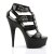 Pleaser DELIGHT-658 Black Faux Leather/Black EU-35 / US-5