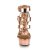 Pleaser DELIGHT-658 Rose Gold Metallic PU/Rose Gold Chrome EU-36 / US-6