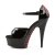 Pleaser DELIGHT-660FH Black Patent/Black (Red Lace) EU-35 / US-5