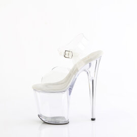 Pleaser TREASURE-808FLA Platform Sandalettes Clear EU-37 / US-7