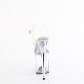 Pleaser TREASURE-808FLA Platform Sandalettes Clear EU-37 / US-7