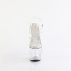 Pleaser UNICORN-708TGRS Platform Sandalettes Clear...