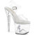 Pleaser UNICORN-708TGRS Platform Sandalettes Clear Rhinestones Transparent EU-35 / US-5