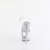 Pleaser UNICORN-708TGRS Platform Sandalettes Clear Rhinestones Transparent EU-35 / US-5