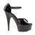 Pleaser DELIGHT-660FH Black-Red Patent/Black EU-39 / US-9