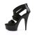 Pleaser DELIGHT-669 Black Elastic Band-Faux Leather/Black EU-35 / US-5