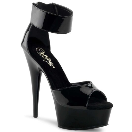 Pleaser DELIGHT-670-3 Black/Black EU-35 / US-5