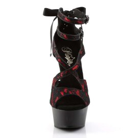 Pleaser DELIGHT-678LC Red Satin-Lace/Black Matte EU-37 /...