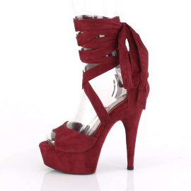 Pleaser DELIGHT-679 Burgundy Faux Suede/Burgundy Faux Suede EU-35 / US-5