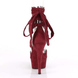 Pleaser DELIGHT-679 Burgundy Faux Suede/Burgundy Faux Suede EU-35 / US-5