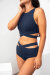 Lunalae Shorts Low Waist Tara Navy XS