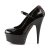Pleaser DELIGHT-687FH Black-Red Patent/Black EU-35 / US-5