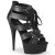Pleaser DELIGHT-693 Black Faux Le/Black Matte EU-36 / US-6