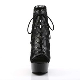 Pleaser DELIGHT-696LC Black Mesh-Lace/Black EU-42 / US-12