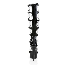 Pleaser DELIGHT-698 Black Patent/Black EU-35 / US-5