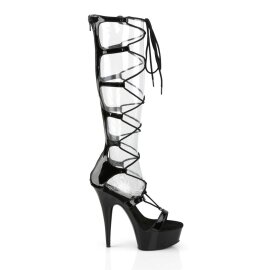 Pleaser DELIGHT-698 Black Patent/Black EU-35 / US-5