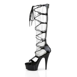 Pleaser DELIGHT-698 Black Patent/Black EU-36 / US-6