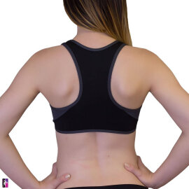 PoleFit Top Retro Sport XS Black / Grey
