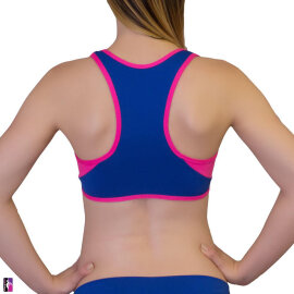 PoleFit Top Retro Sport S Blue / Hot Pink