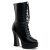 Pleaser ELECTRA-1020 Black Faux Leather/Black Matte EU-40 / US-10