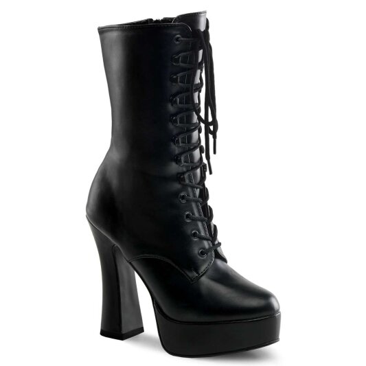 Pleaser ELECTRA-1020 Black Faux Leather/Black Matte EU-37 / US-7