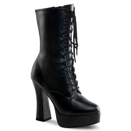 Pleaser ELECTRA-1020 Black Faux Leather/Black Matte EU-37...