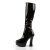 Pleaser ELECTRA-2000Z Black Stretch Patent EU-37 / US-7