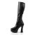 Pleaser ELECTRA-2000Z Black Stretch Faux Leather EU-42 / US-12