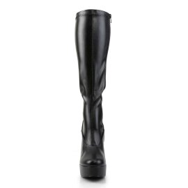Pleaser ELECTRA-2000Z Black Stretch Faux Leather EU-38 /...