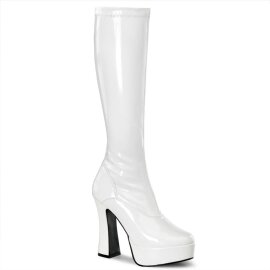 Pleaser ELECTRA-2000Z White Stretch Patent EU-37 / US-7