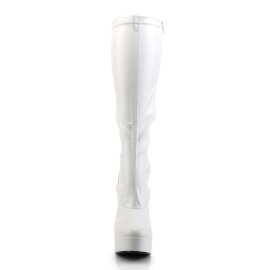 Pleaser ELECTRA-2000Z White Stretch Faux Leather EU-38 /...