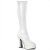 Pleaser ELECTRA-2000Z White Stretch Faux Leather EU-39 / US-9