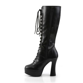 Pleaser ELECTRA-2020 Black Faux Leather EU-37 / US-7