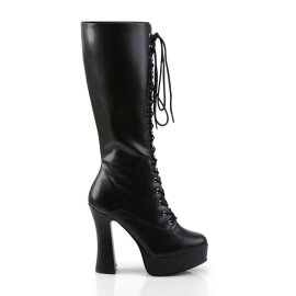 Pleaser ELECTRA-2020 Black Faux Leather EU-37 / US-7