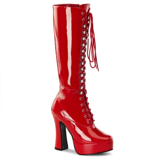 Pleaser ELECTRA-2020 Red Patent EU-37 / US-7